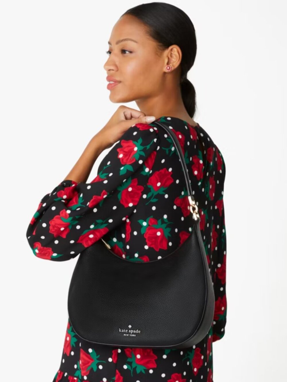 NWT ✅ Kate Spade JANIE Pebbled Leather Shoulder Bag PARCHMENT KE660 ⭐ NWT - Picture 12 of 14